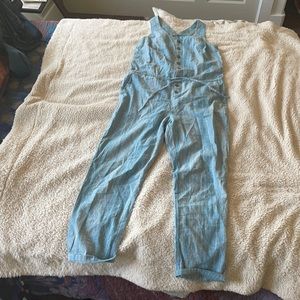 PrAna striped blue jumpsuit